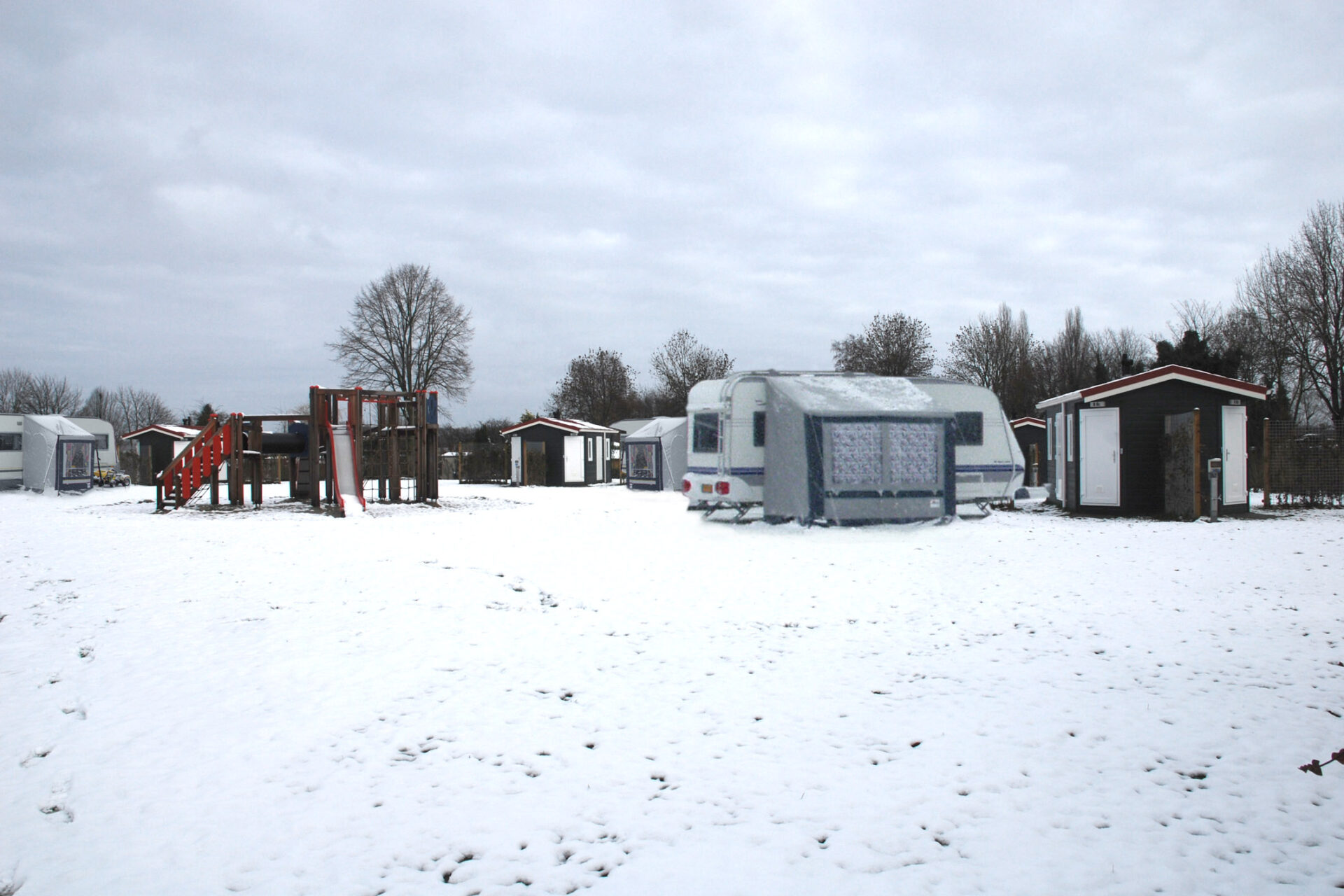 Winterkamperen bij Marveld