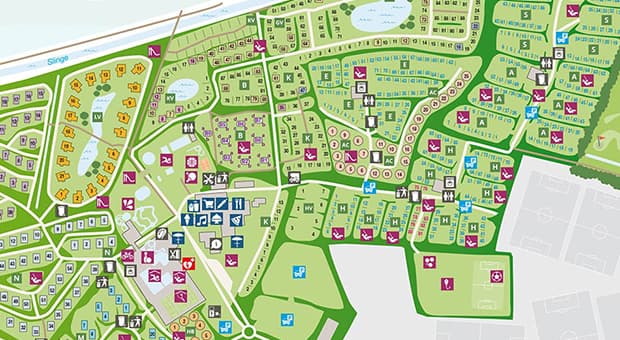 Waterglijbanen, wildwaterbaan en spraypark