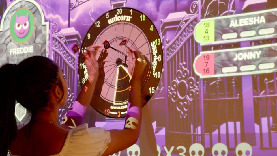 Interactive Darts bij vakantiepark Marveld Recreatie