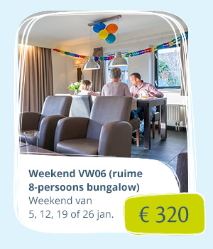 Weekend VW06 (8 pers.) 5, 12, 19 of 26 januari (€ 320)