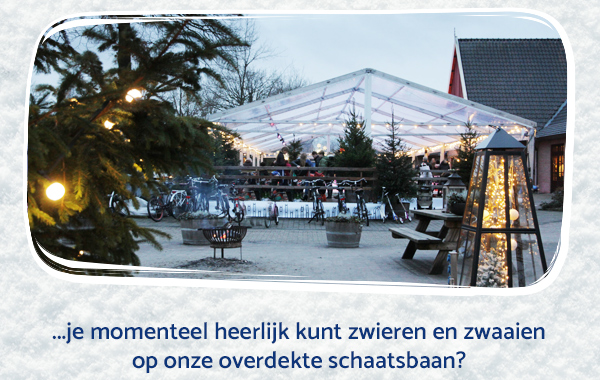 ...je weer heerlijk kunt zwieren en zwaaien op onze overdekte schaatsbaan?