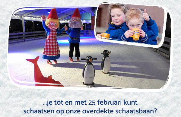 ...je vanaf 23 december tot en met 25 februari weer kunt schaatsen op onze overdekte schaatsbaan?